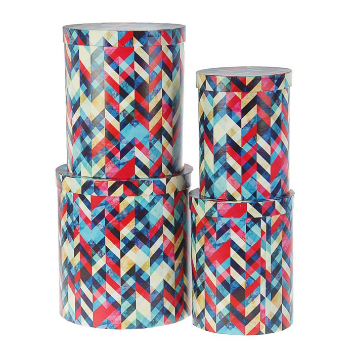 Набор коробок 4в1 "Паркет" 23 х 23 х 25 - 15 х 15 х 20 см