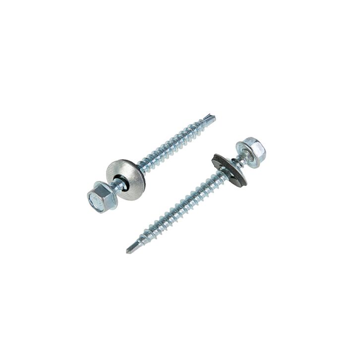 Саморезы кровельные TUNDRA krep, 4.8х50 мм, сверло, оцинкованный, 60 шт.