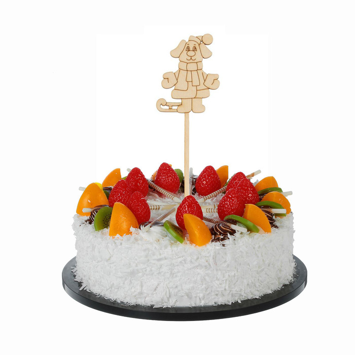 Топпер "Cобачка с санками"