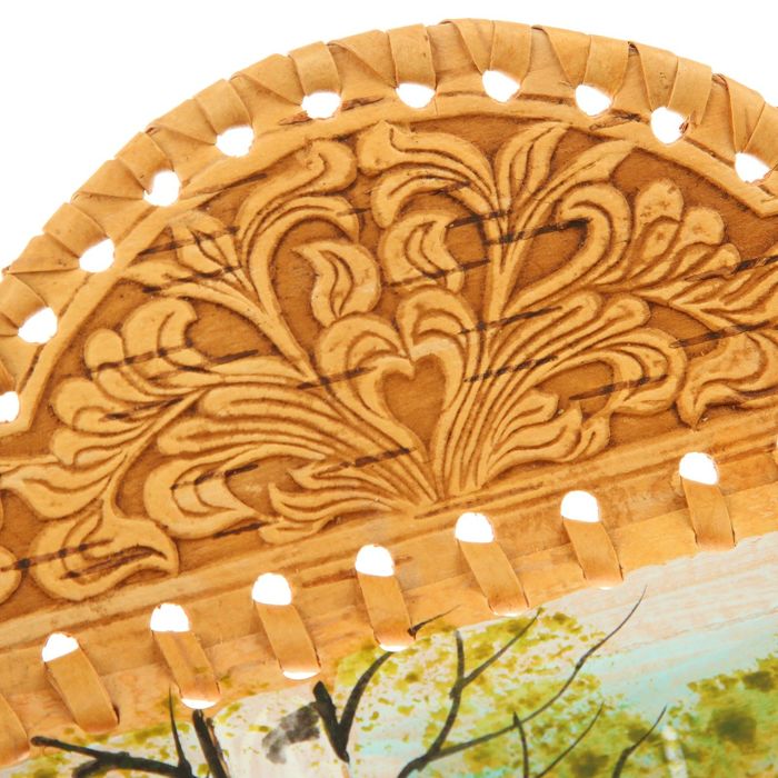 Панно с рописью. 18х18см