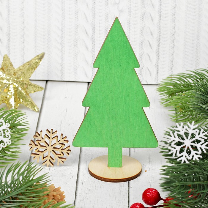 Подвеска "Ель со снежинкой на подставке"