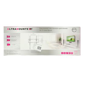 Кронштейн Ultramounts UM832T, для ТВ, наклонный, 32-55", 20.5 мм от стены, черный от Сима-ленд
