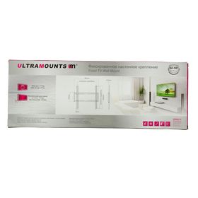 Кронштейн Ultramounts UM812F, для ТВ, фиксированный, 32-55", 19.5 мм от стены, черный от Сима-ленд
