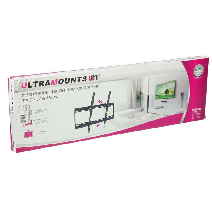 Кронштейн Ultramounts UM834T, для ТВ, наклонный, 37-70"