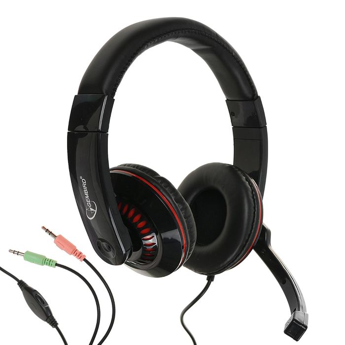 Гарнитура стерео Gembird MHS-783 , регулятор громкости, черный