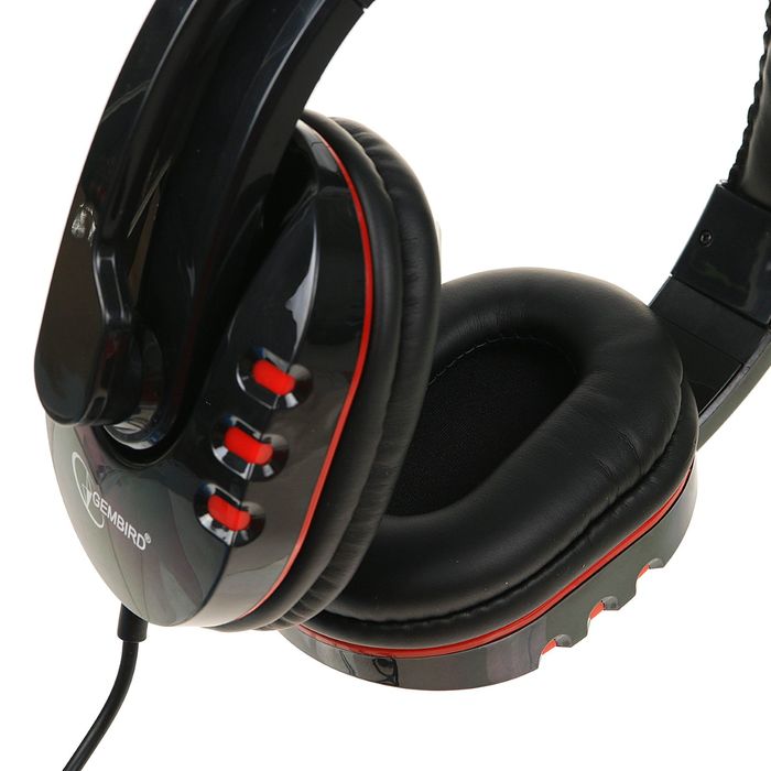 Гарнитура стерео Gembird MHS-782 , регулятор громкости, черный