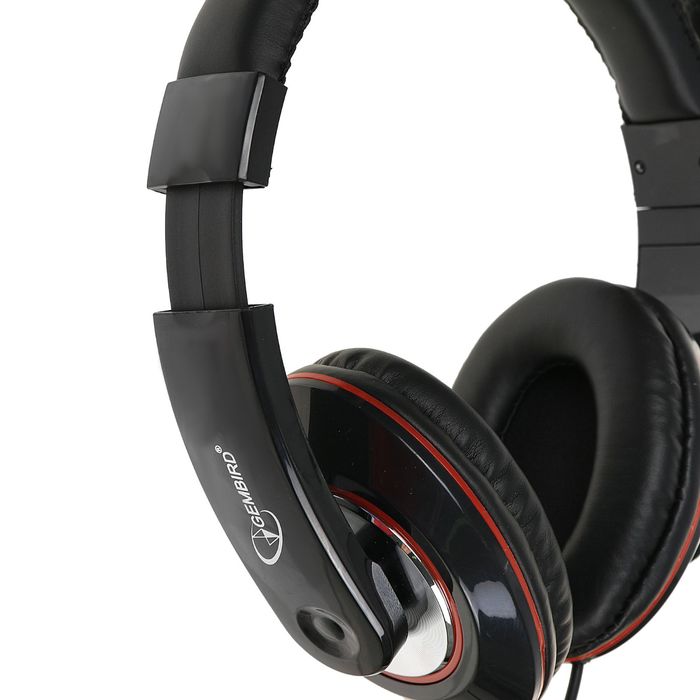 Гарнитура стерео Gembird MHS-780B, регулятор громкости, черный