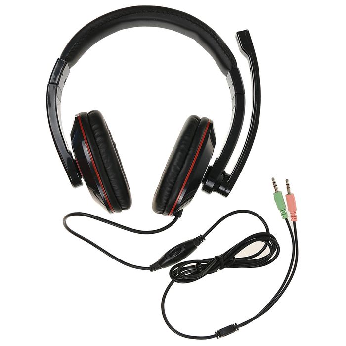 Гарнитура стерео Gembird MHS-780B, регулятор громкости, черный