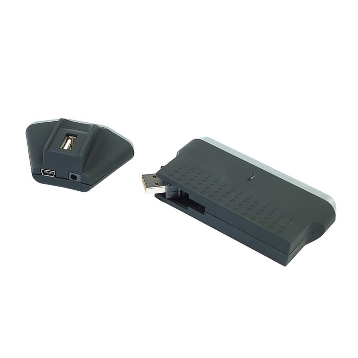 Разветвитель USB (Hub) Konoos UK-11, 3 порта, USB 2.0, черный,