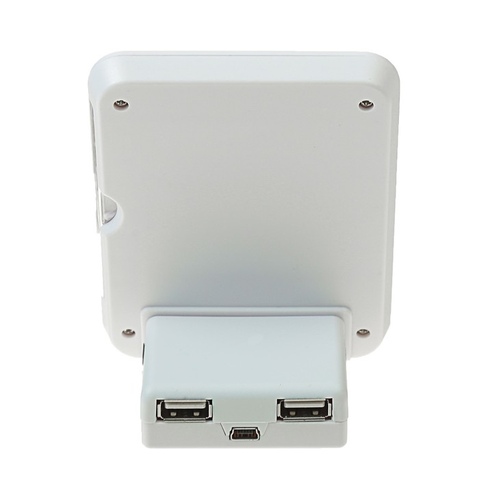 Разветвитель USB (Hub) Konoos UK-09, "Фоторамка", USB 2.0, белый,