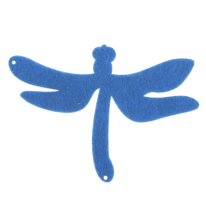 Декоративный элемент из фетра "Стрекоза" МИКС 10х10 см
