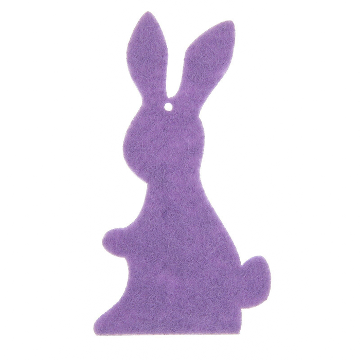 Декоративный элемент из фетра "Зайчик" МИКС 10х5,5 см