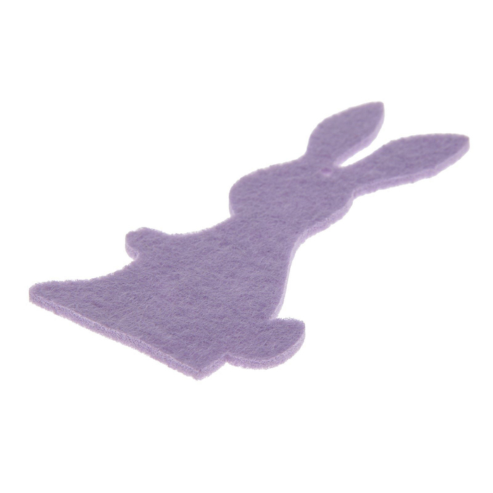 Декоративный элемент из фетра "Зайчик" МИКС 10х5,5 см