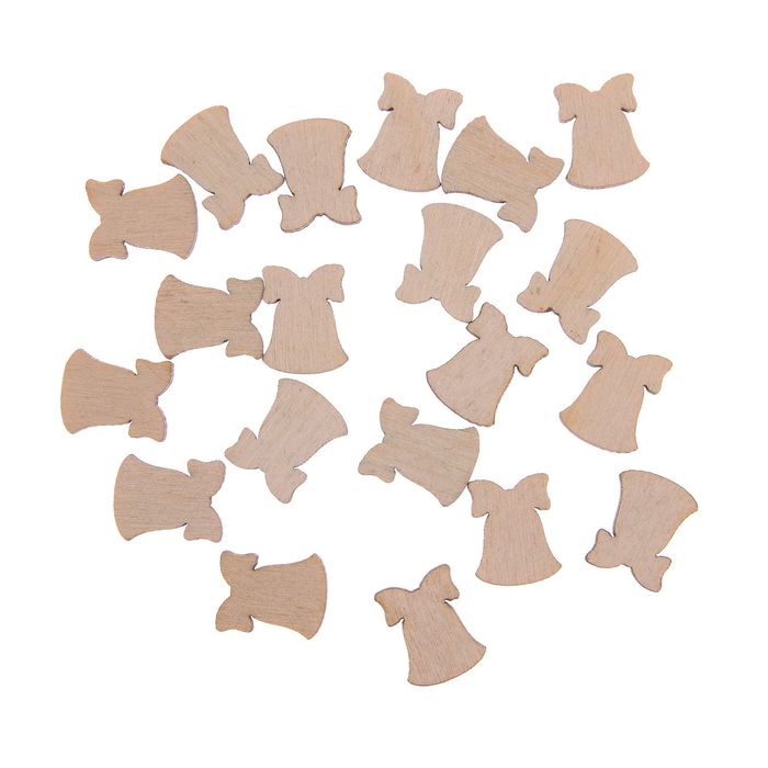 Набор декоративных элементов из фанеры №23 "Колокольчики" 20шт 1,2х1,5 см