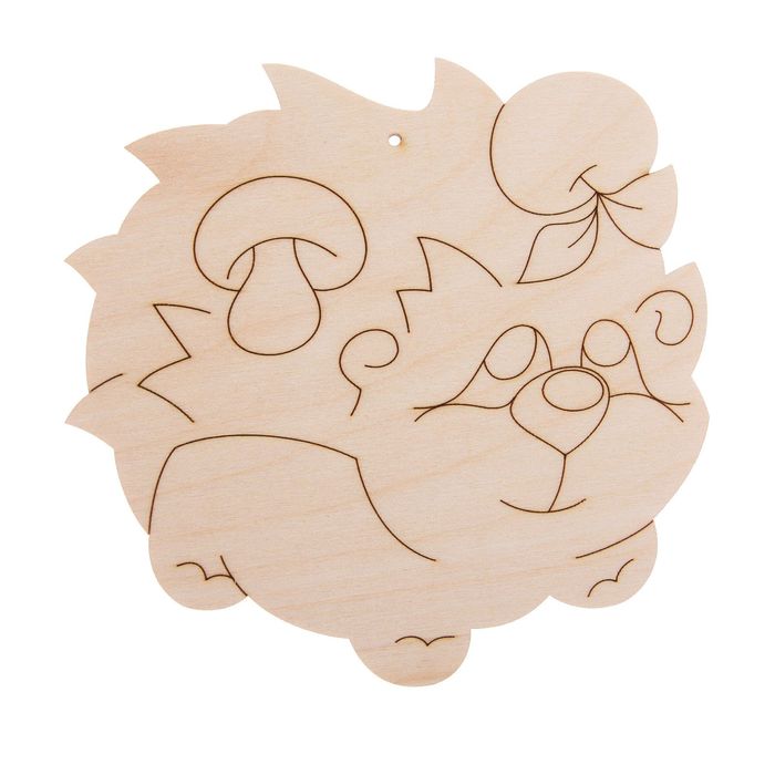 Бирка из фанеры "Ежик" 15х14,5 см