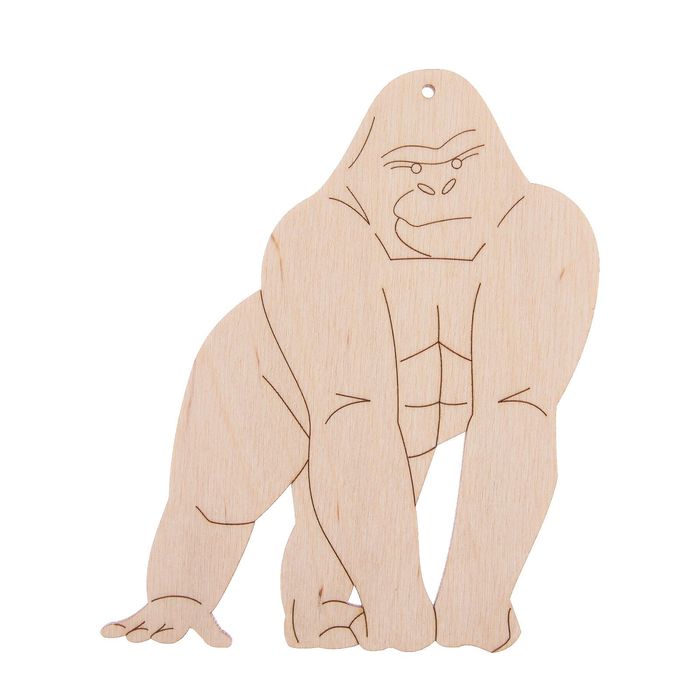 Бирка из фанеры "Горилла" 12,5х15 см