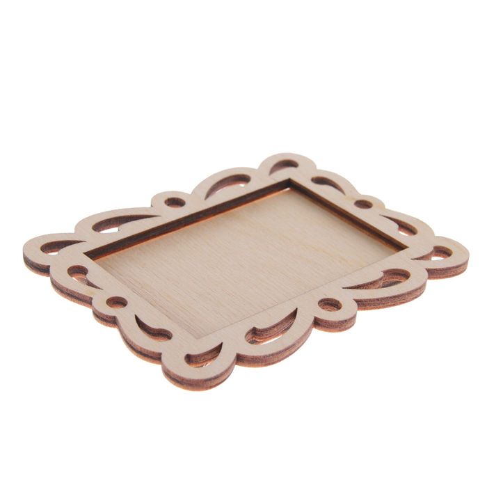 Фоторамка из фанеры №4 "Русская" (набор 3 детали) 8х10 см