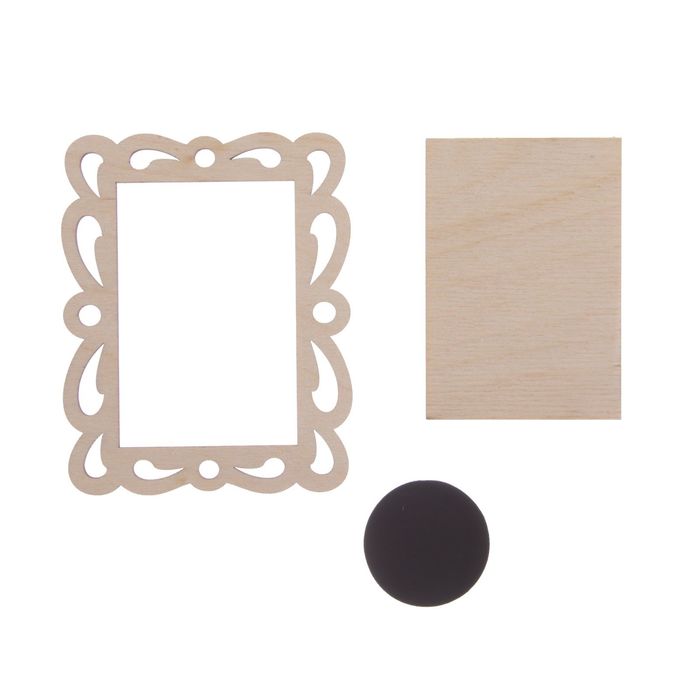 Фоторамка из фанеры №4 "Русская" (набор 3 детали) 8х10 см