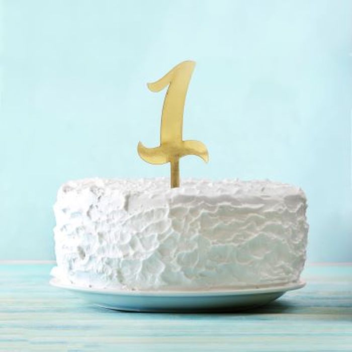 Топпер в торт "1"