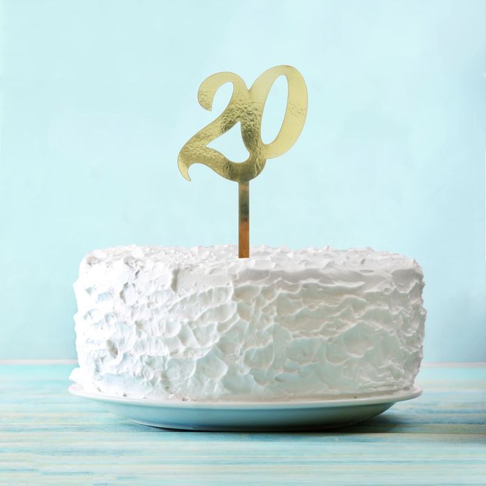 Топпер в торт "20"