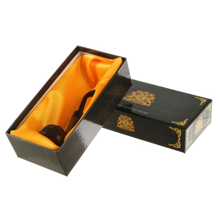 Трубка классическая, цвет коричневый, 13*3*5 см