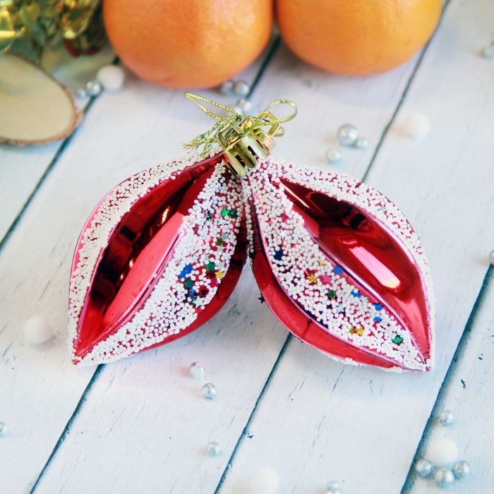 Украшение ёлочное "Сосулька" крошка (набор 5 шт) 4*8 см