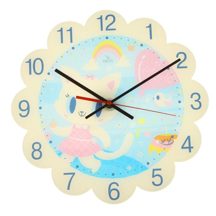 Часы Настенные детские "Кошечка"