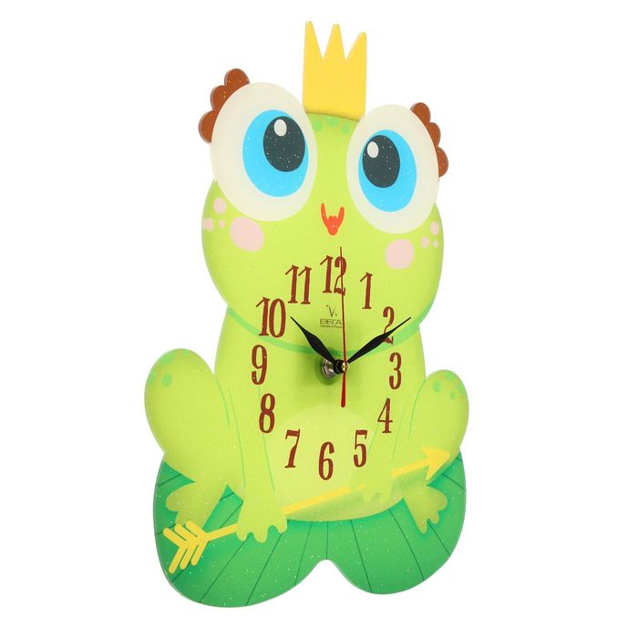 Часы настенные детские "Лягушка"