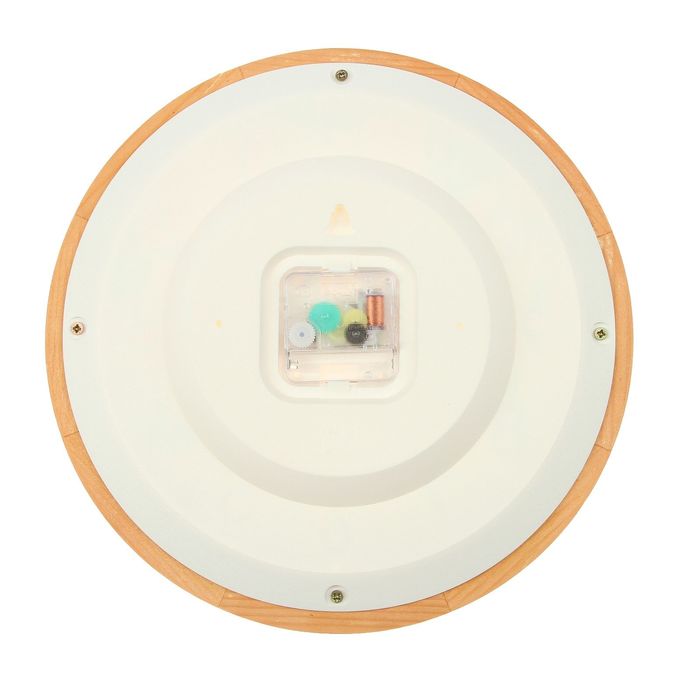 Часы настенные круглые "Яблоня", деревянный обод, 30х30 см