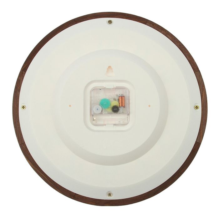 Часы настенные круглые "Розовые розы", деревянный обод, 30х30 см