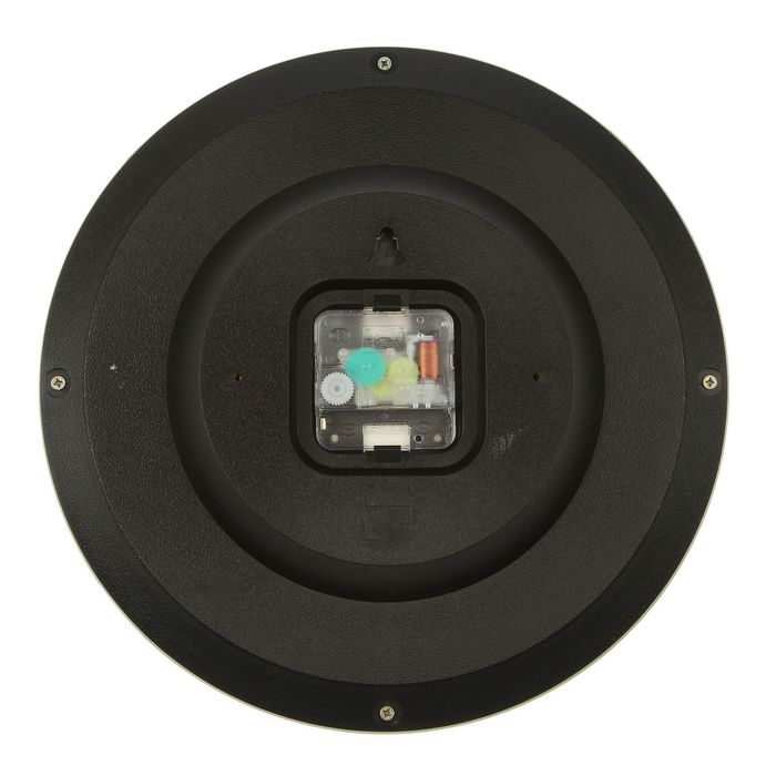 Часы настенные круглые "Цветочный узор", серебристый обод, 28х28 см