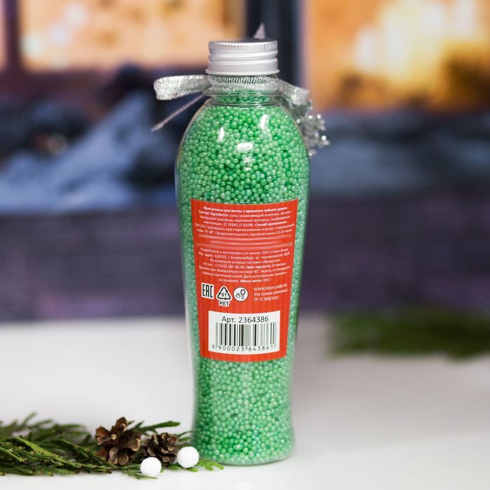 Жемчужины для ванн 200 г "Волшебных моментов!", чайное дерево