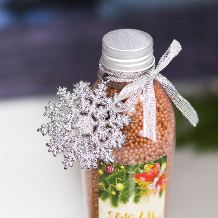 Жемчужины для ванн 200 г "С Новым годом!", кофе с молоком