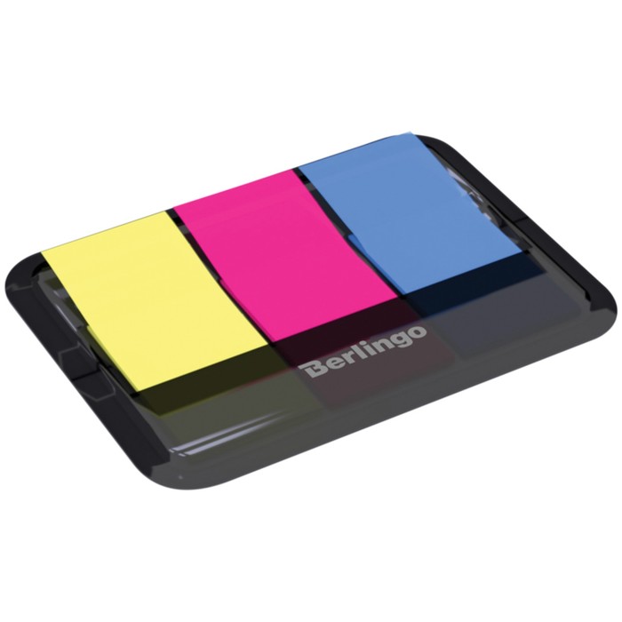 Флажки-закладки 45х20 мм, 3 неоновых цвета по 20 листов, в диспенсере