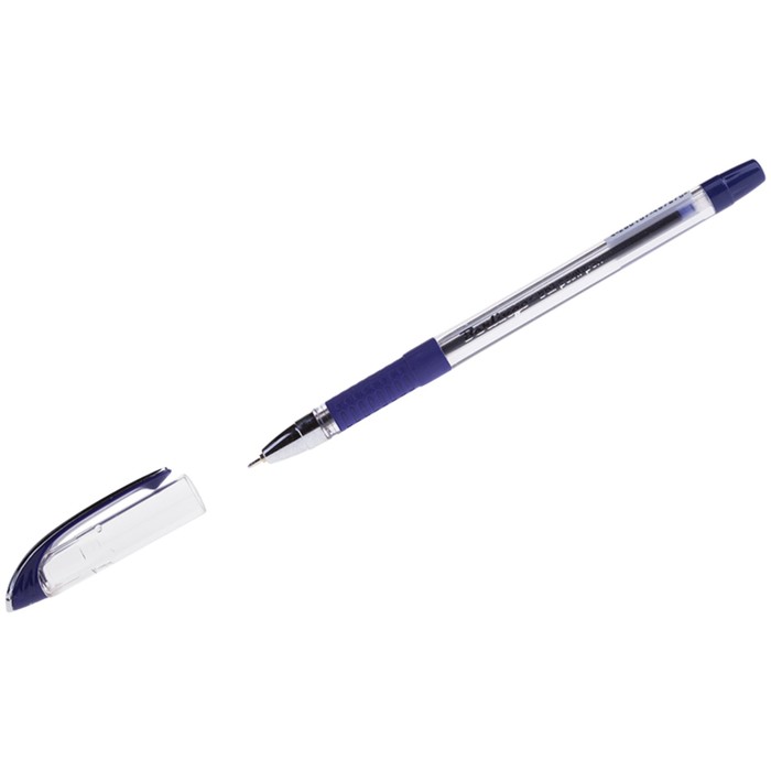 Ручка шариковая PR-07, узел 0.7 мм, чернила синие, грип