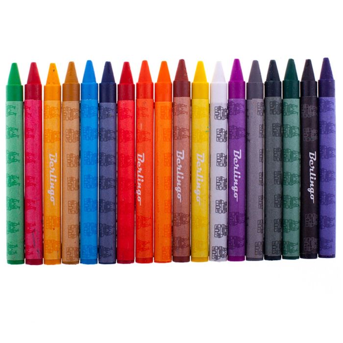 Мелки восковые 18 цветов "Замки", 8х90 мм, европодвес