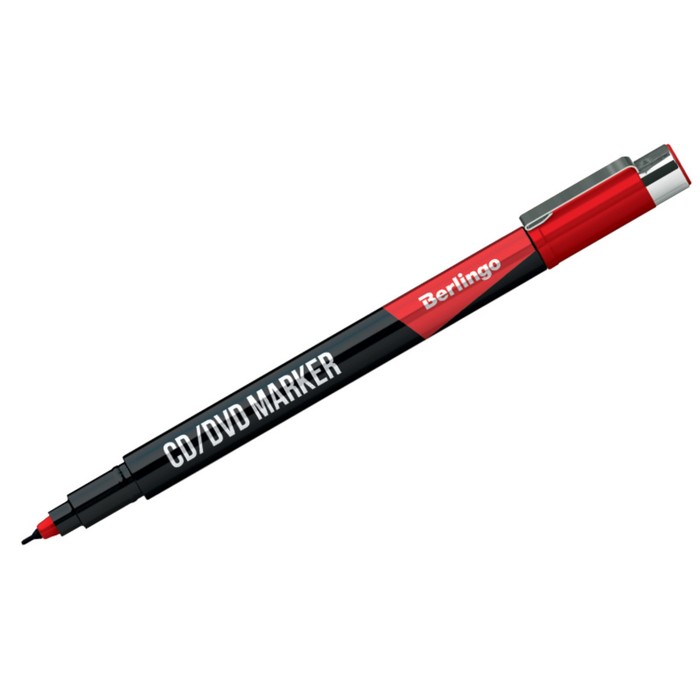 Mаркер для CD 0.5 мм Berlingo красны перманентный