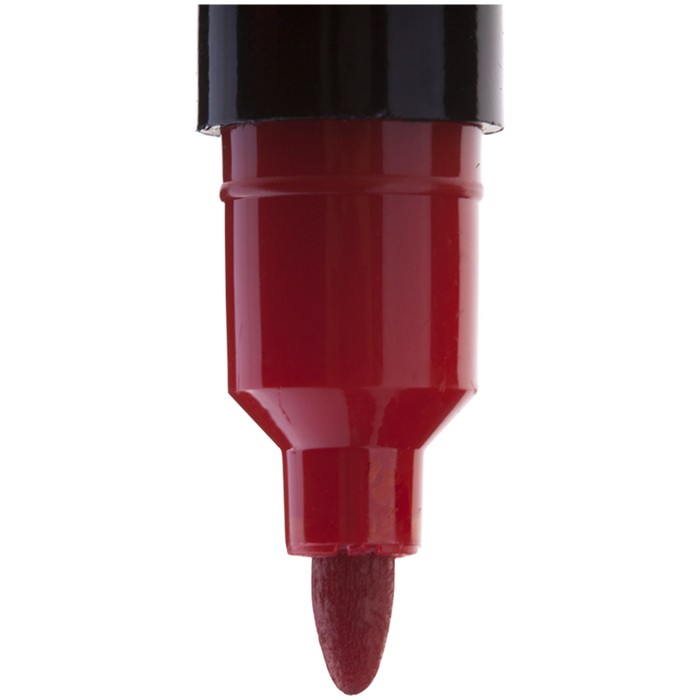 Маркер перманентный двухсторонний круглый 0.5/1.0 мм Berlingo красный