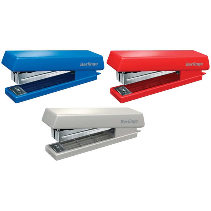 Степлер №10 до 10 листов, пластиковый корпус, микс