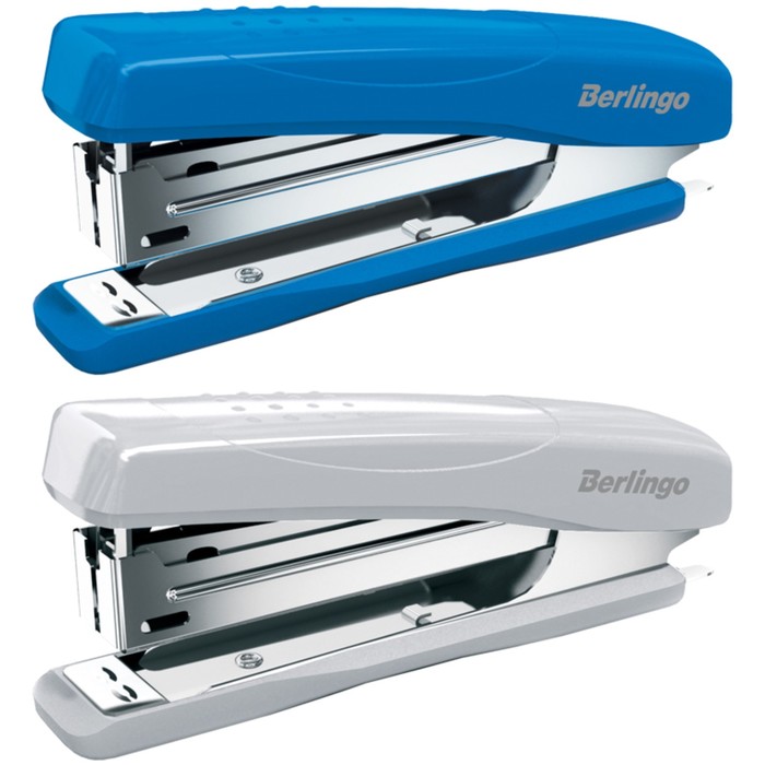 Степлер №10 до 12 листов, пластиковый корпус, микс