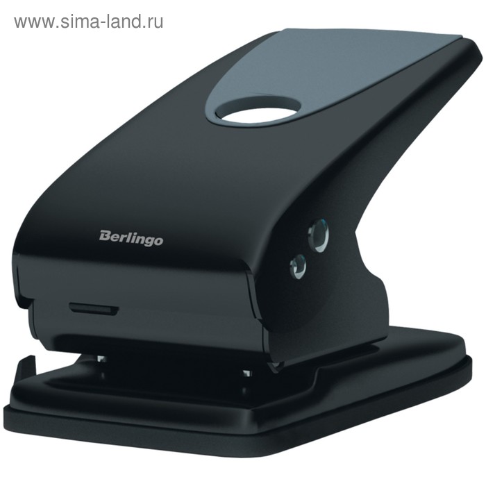 

Дырокол металлический 65 листов, Office Soft, с линейкой, чёрный