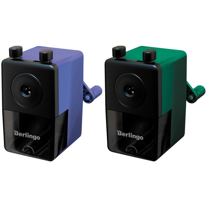 Точилка механическая, пластиковый копус, индивидуальная упаковка, микс