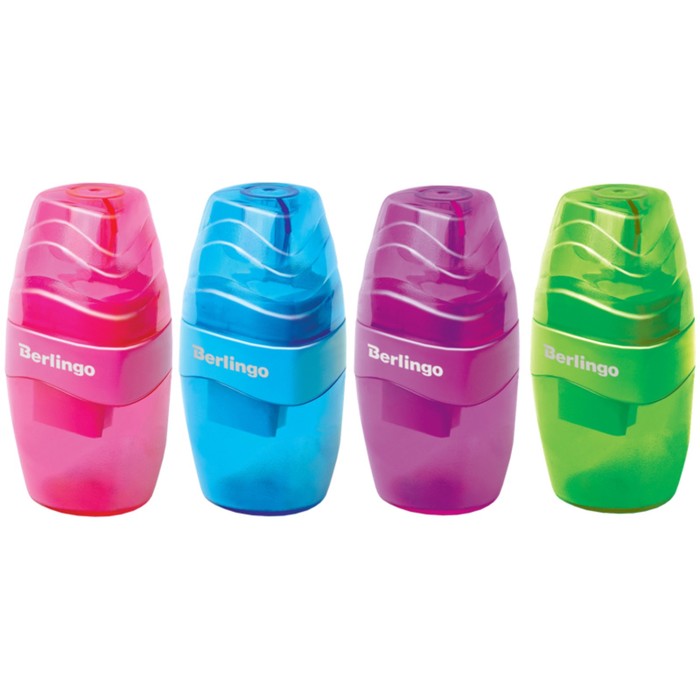 Точилка пластиковая Triangle 1 отверстие, контейнер, микс, дисплей