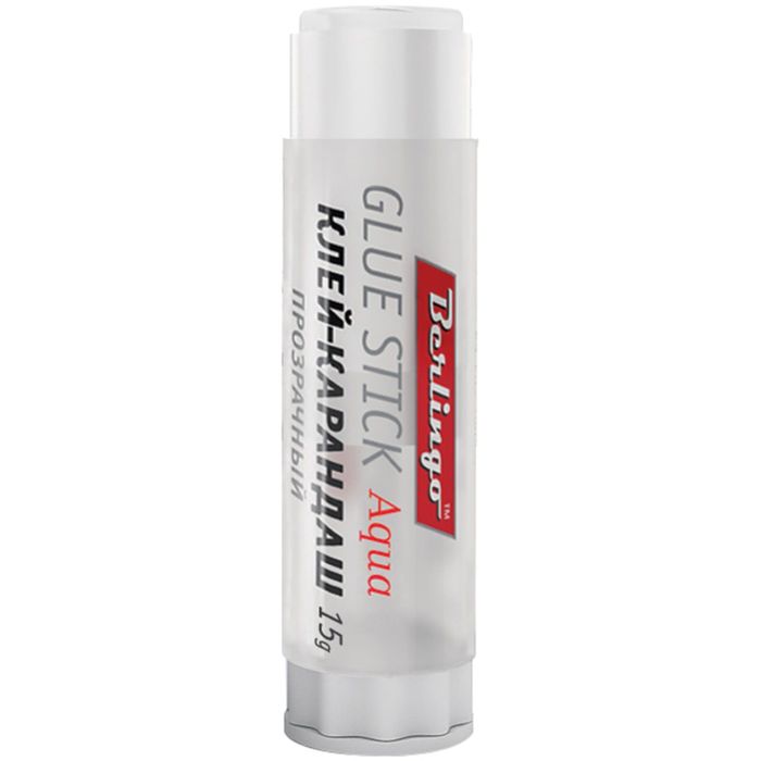 Клей-карандаш 15г Berlingo, прозрачный