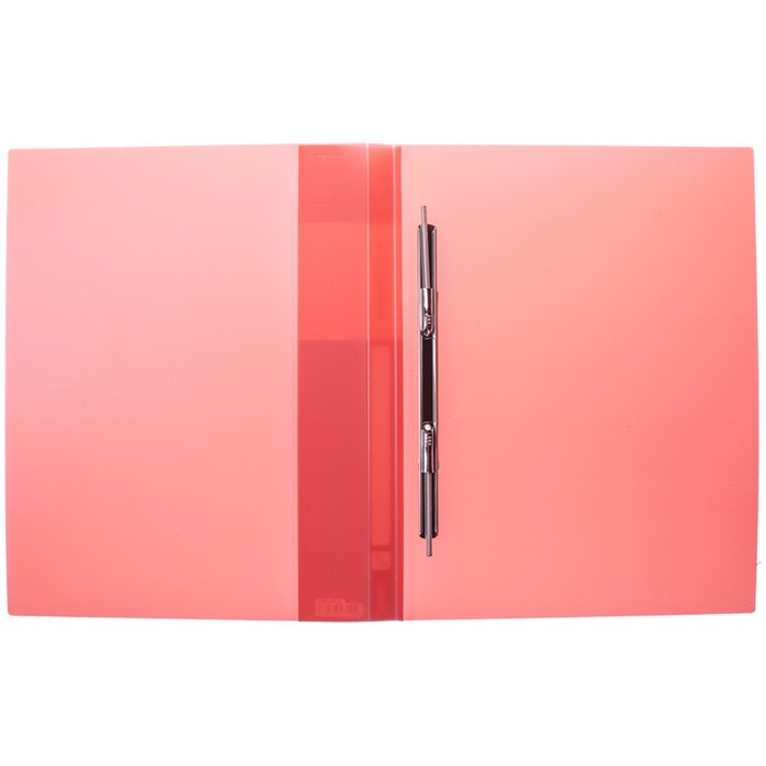 Папка c пружинным скоросшивателем А4, 17 мм, 700 мкм Diamond, полупрозрачная красная