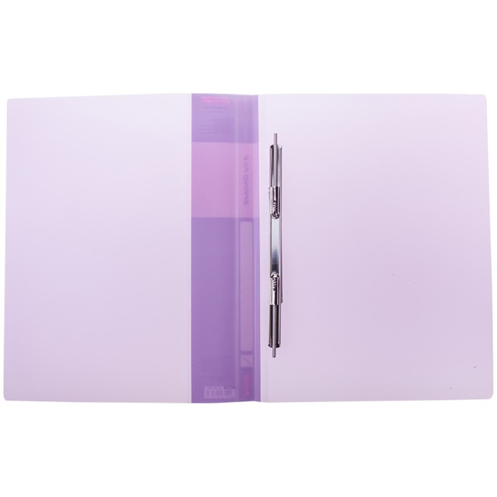 Папка c пружинным скоросшивателем А4, 17 мм, 700 мкм Diamond, полупрозрачная фиолетовая
