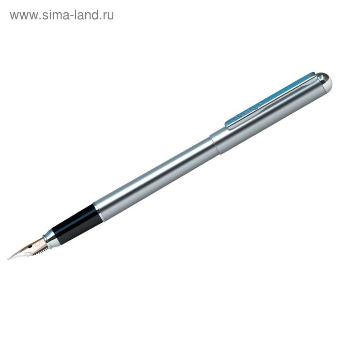 Ручка перьевая 0.8 мм, Silver Prestige, корпус хром, пластиковый футляр