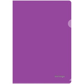 Папка-уголок А4, 180 мкм Berlingo, прозрачная фиолетовая Ош