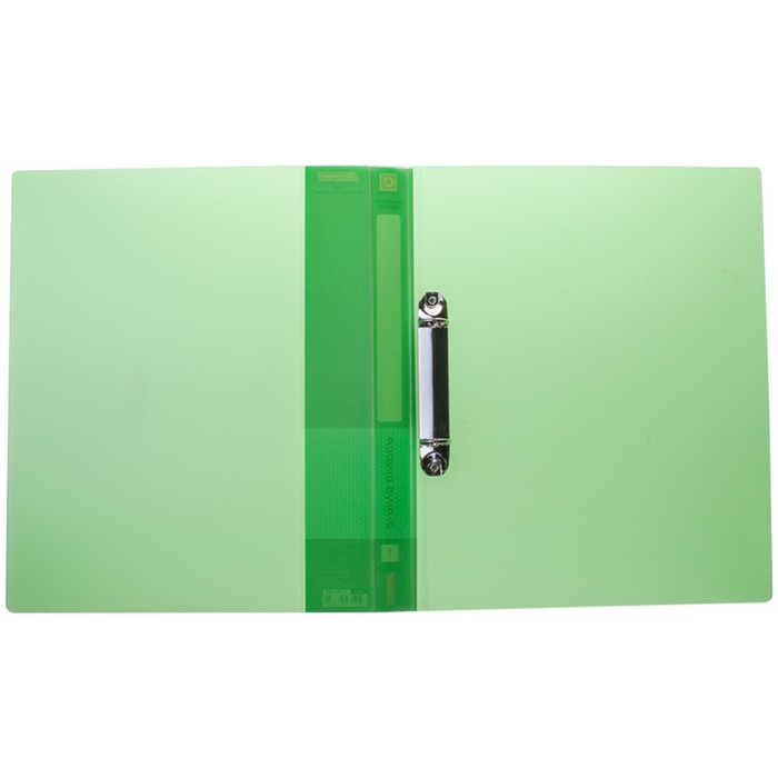 Папка на 2-х кольцах А4, 25 мм, 700 мкм Diamond, зелёная