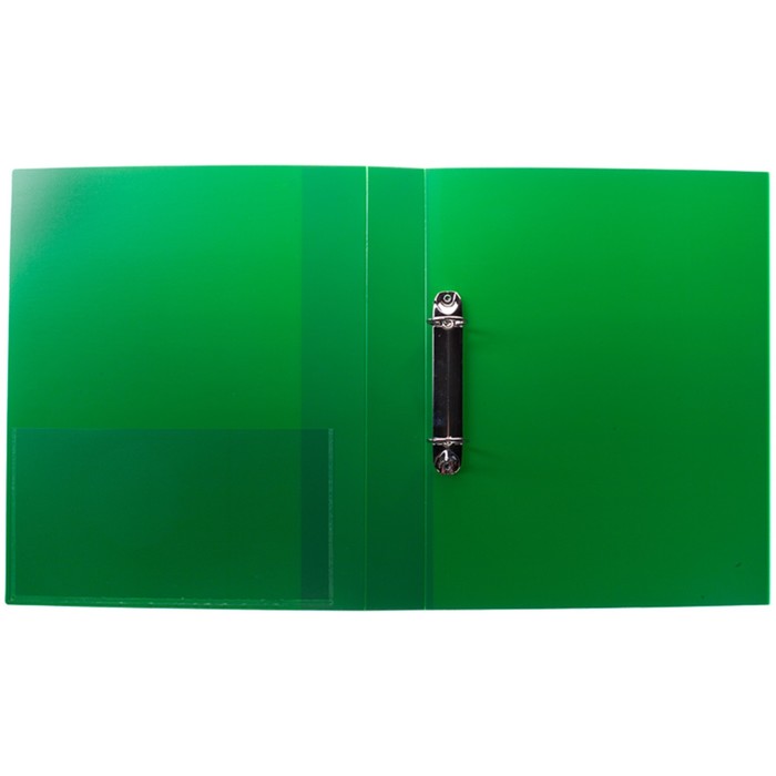 Папка на 2-х кольцах А4, 40 мм, 700 мкм Standard, зелёная